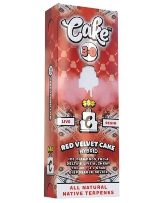 THC Vape Pen Australia – Cake Red Velvet Cake THC Vape 3g