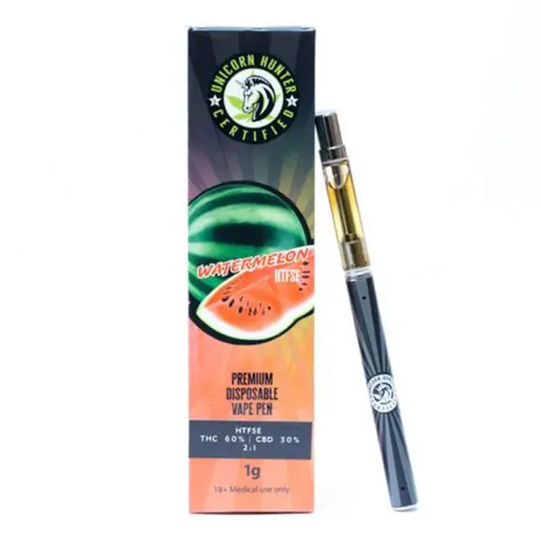 THC Vapes Australia - ​Unicorn Hunter Watermelon 1gram THC Vape