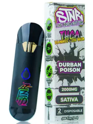 THC Vapes Australia – STNR Durban Poison 2g THCA Vape Pen