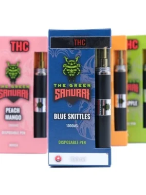 THC Vapes Australia – The Green SAMURAI 1g THC Vapes