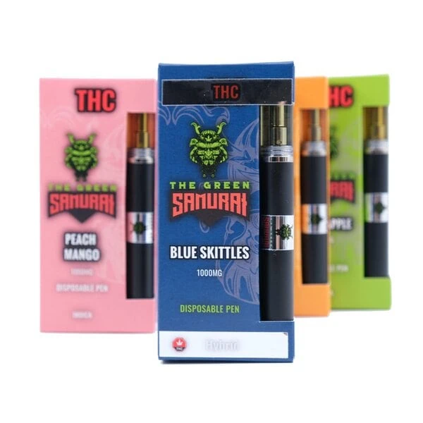 THC Vapes Australia – The Green SAMURAI 1g THC Vapes