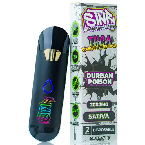 THC Vapes Australia – STNR Durban Poison 2g THCA Vape Pen
