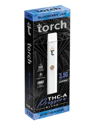 THC Vapes Australia​ – Torch Blueberry JAM 3.5g THC-A THC Pen