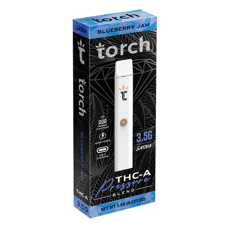 THC Vapes Australia​ – Torch Blueberry JAM 3.5g THC-A THC Pen