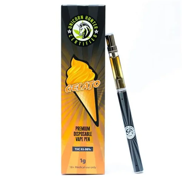 Unicorn Hunter Gelato 1g THC Vape Pen Australia