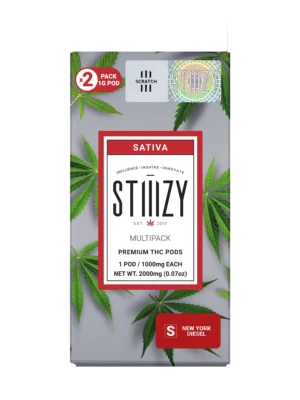 STIIIZY 1 Gram Pods​ 90%THC (2 Pack)